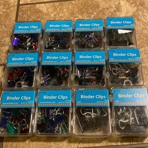 Binder Clip Bundle Office Organization Filing Household